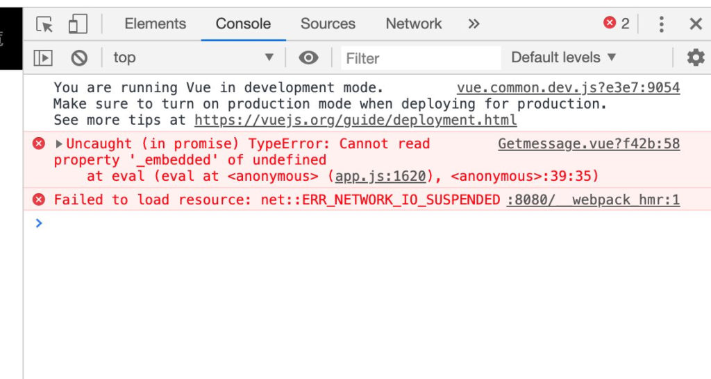 Uncaught (in promise) TypeError: Cannot read property '_embedded' of ...