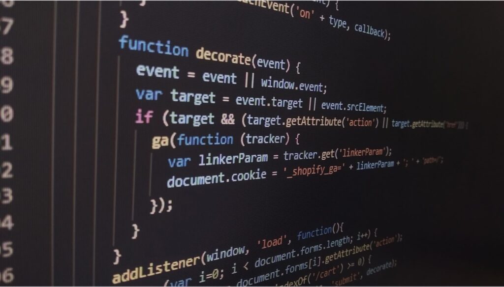 プログラミングのコード